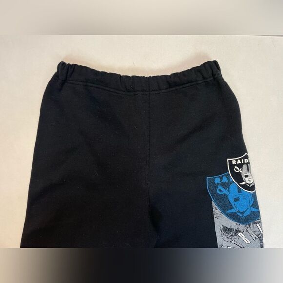 VINTAGE LOGO 7 Oakland Raiders 1991 Sweatpants Men Medium Black 90s - Picture 2 of 10